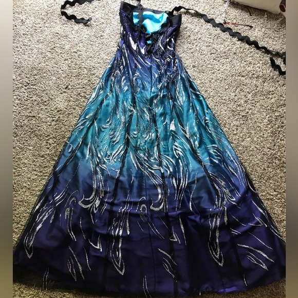 💙💜NV COUTURE SZ 6 BALLGOWN-VINTAGE c2002 PROM-PARTY SAME/NEXT DAY SHIP!💜💙 - Picture 8 of 15